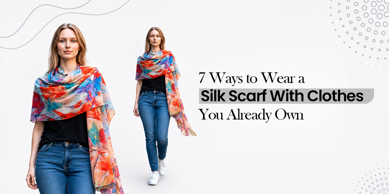 7 Ways to Wear a Silk Scarf With Clothes You Already Own