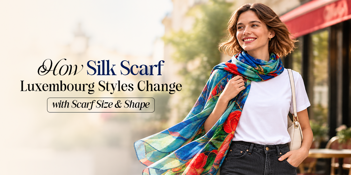 How Silk Scarf Luxembourg Styles Change with Scarf Size and Shape