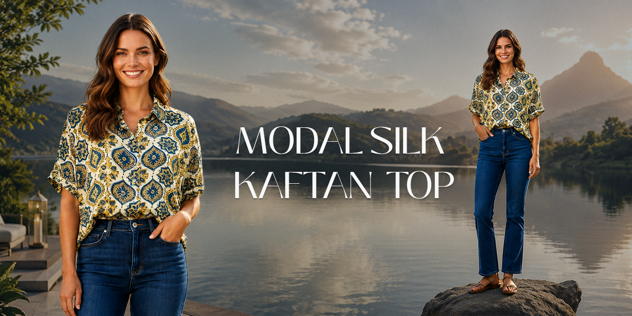 How a Modal Silk Kaftan Top Solved My Getting Dressed Problem