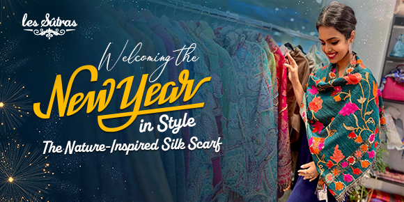 Welcoming the New Year in Style: Nature Inspired Silk Scarf