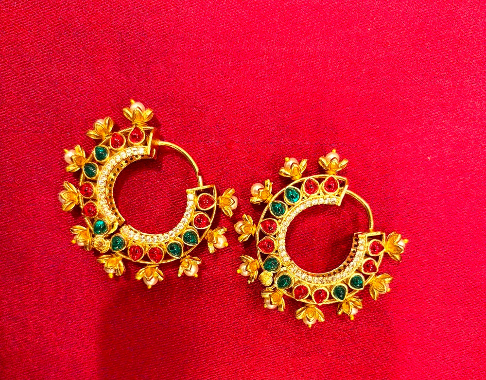 Boucles d'oreilles rondes en pierre de verre