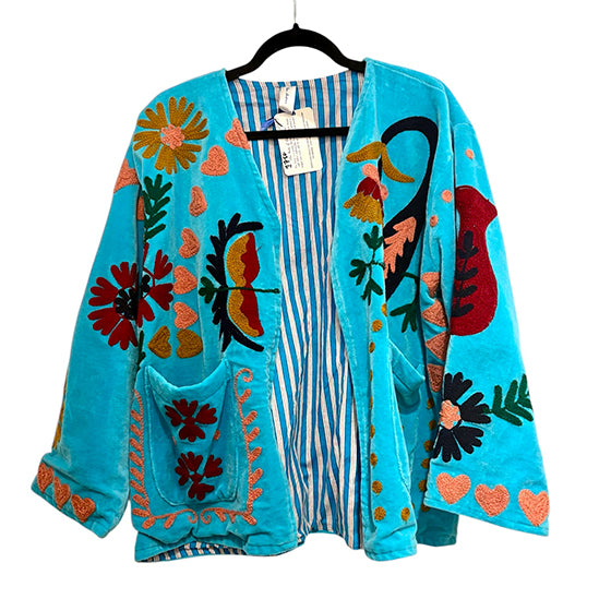 Velvet Emroidered Jacket