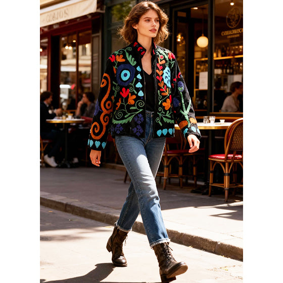 Velvet Embroidered Jacket