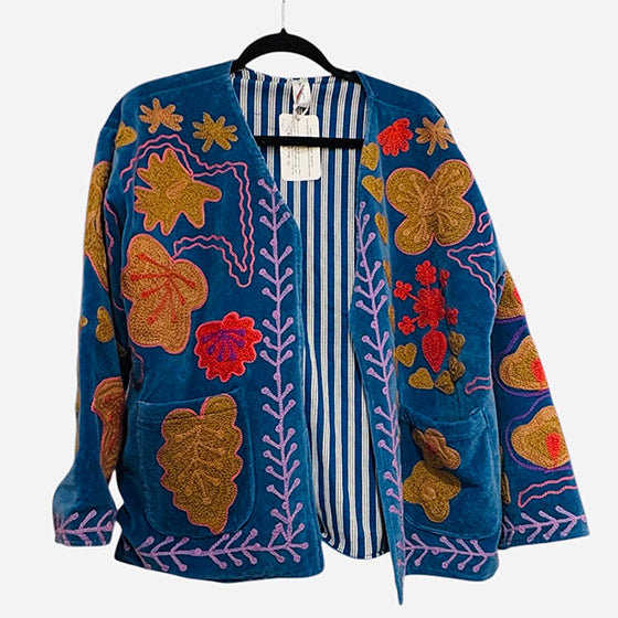 Velvet Embroidered Jacket