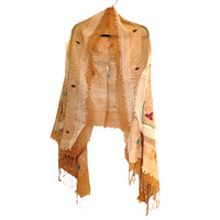 Wool Layer scarf with Threadwork