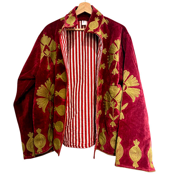 Velvet Emroidered Jacket