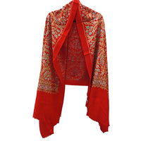 Wool Scarf Threadwork