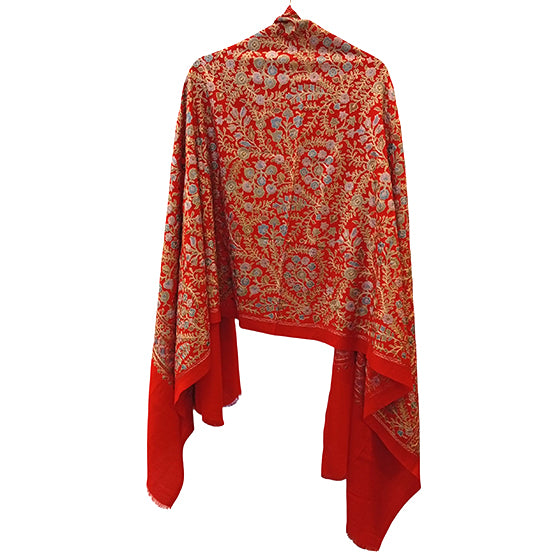 Wool Scarf Threadwork