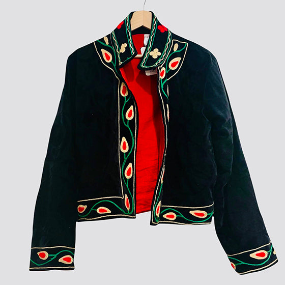 Velvet Embroidered Jacket
