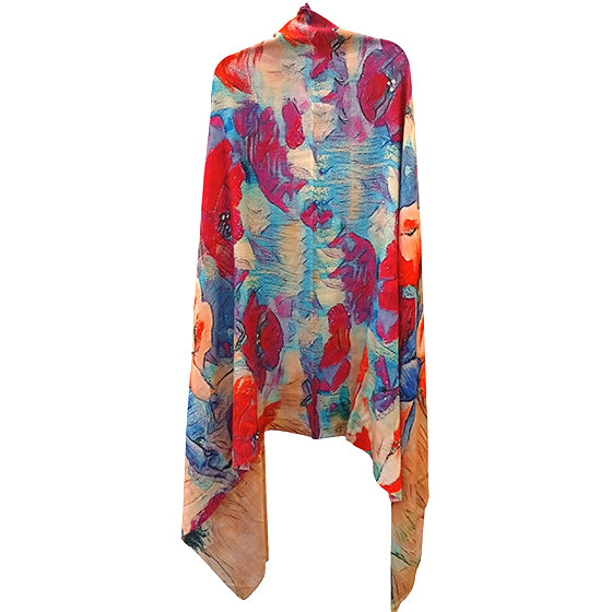Wool Silk Mutlicolor Scarf