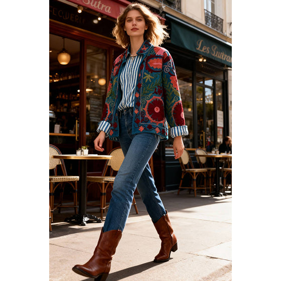 Velvet Emroidered Jacket