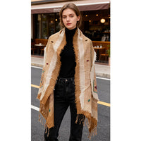 Wool Layer scarf with Threadwork