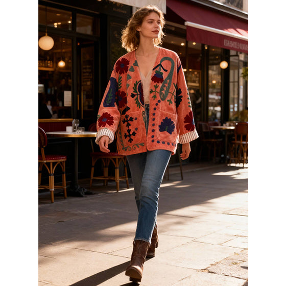 Velvet Emroidered Jacket