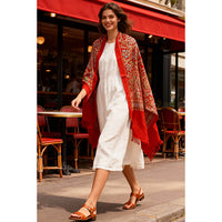 Wool Scarf Threadwork