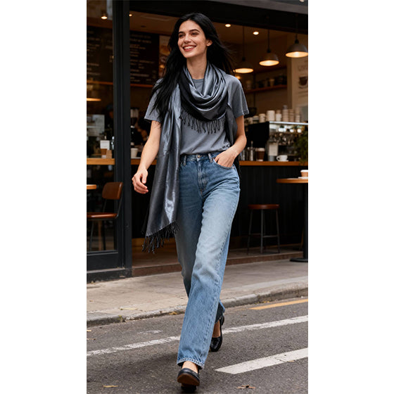 Silk Reversible Scarf