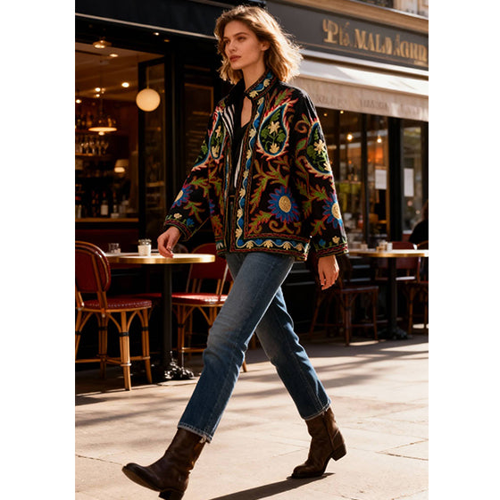 Velvet Emroidered Jacket