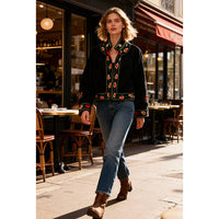 Velvet Embroidered Jacket