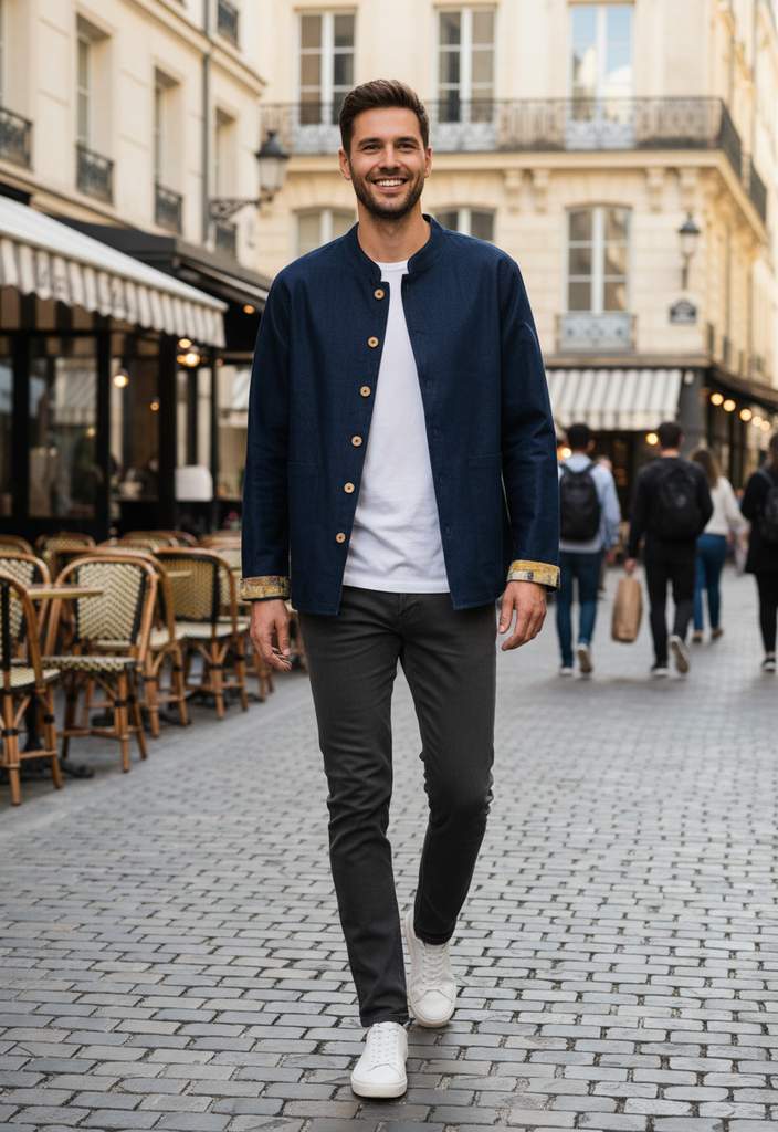 Denim Reversible Jacket for Men