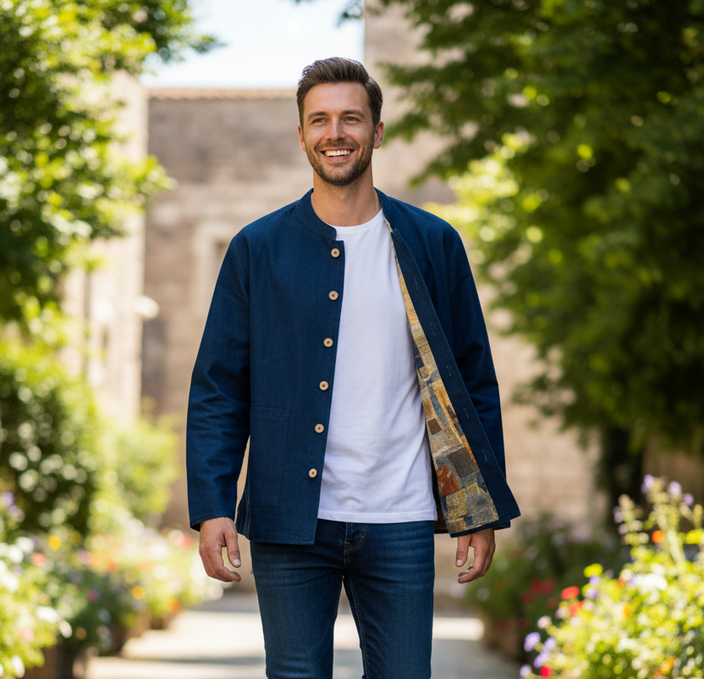 Denim Reversible Jacket for Men