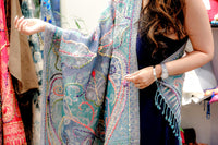 Wool with threadwork Scarf