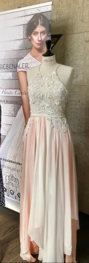 Embroidered Chiffon Dress