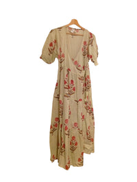 Les Sûtras Hand Block Printed Cotton - Wrap Around - Yellow 