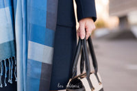 Les Sûtras Silk Scarf - Blue Tiles