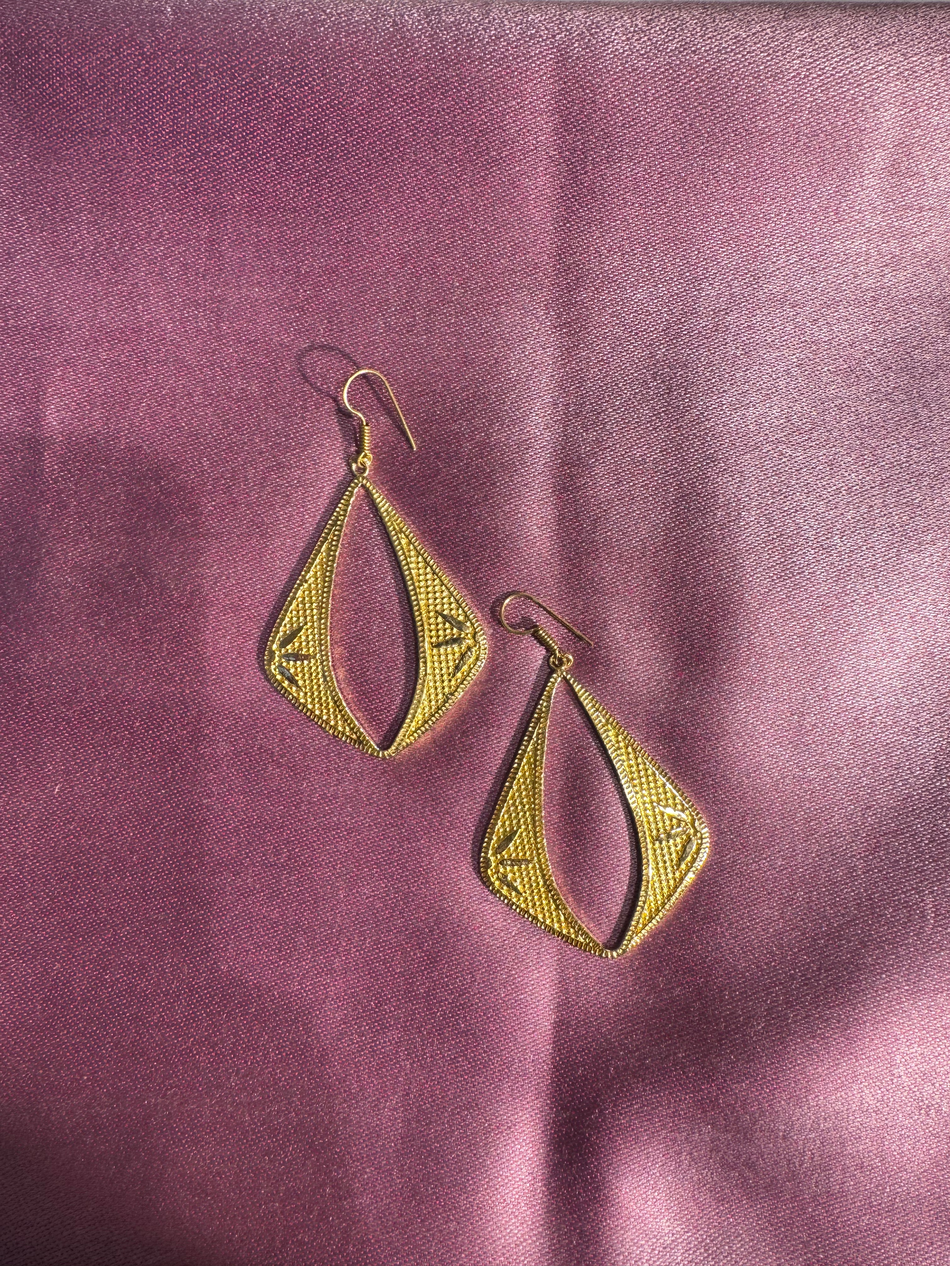 Gold-Tone Drop Earrings