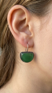 Jade Half-Moon Earrings
