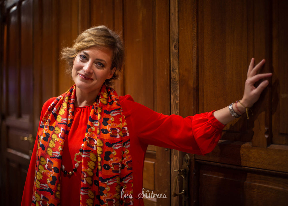 Les Sûtras Sakanana Silk Scarf - Bon Baisers de Kyoto