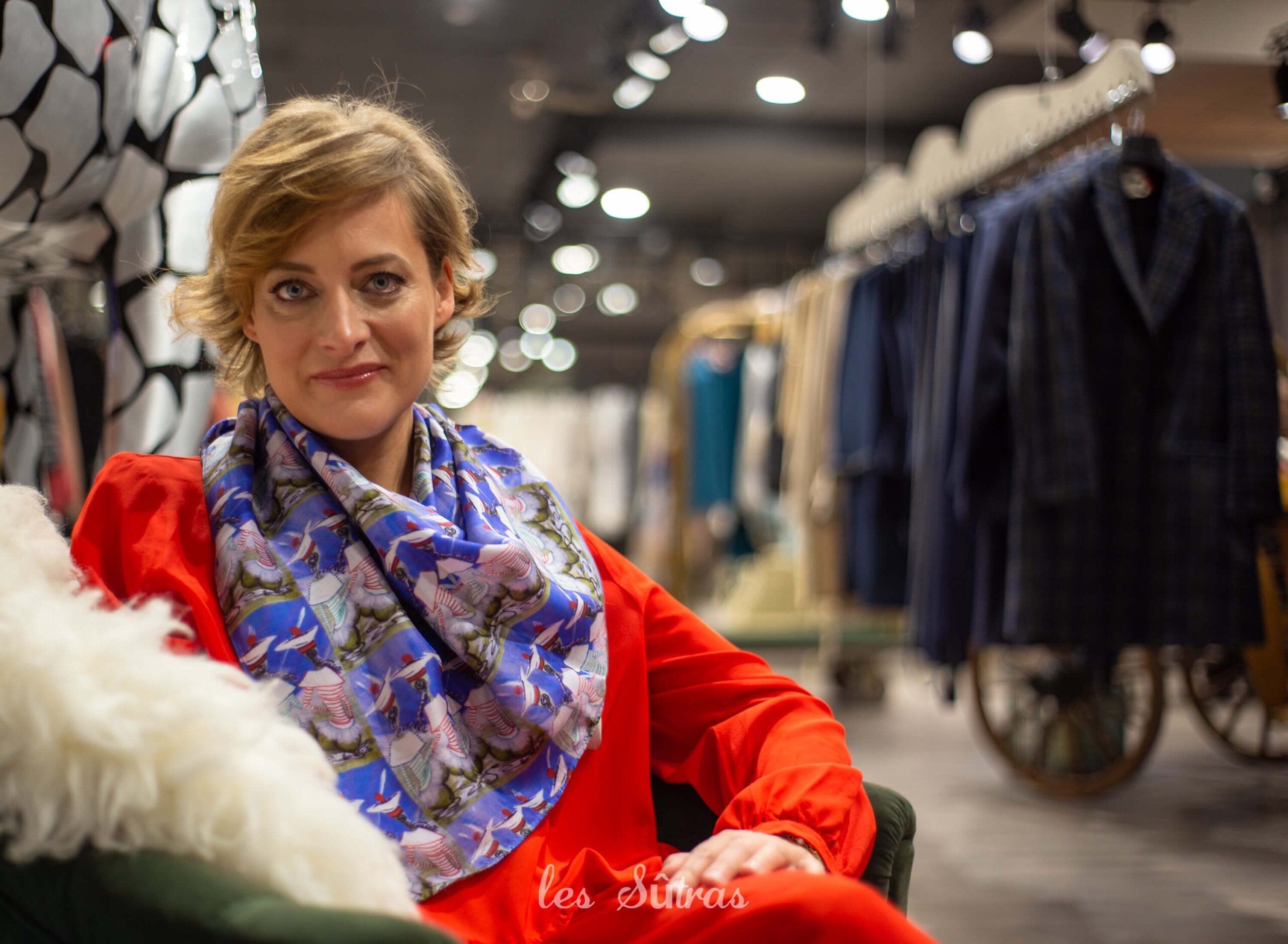 Les Sûtras Sakanana Silk Carré Scarf - Rotterdam