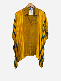 Les Sûtras Modal Silk Kaftan - Block Print Top - Mustard