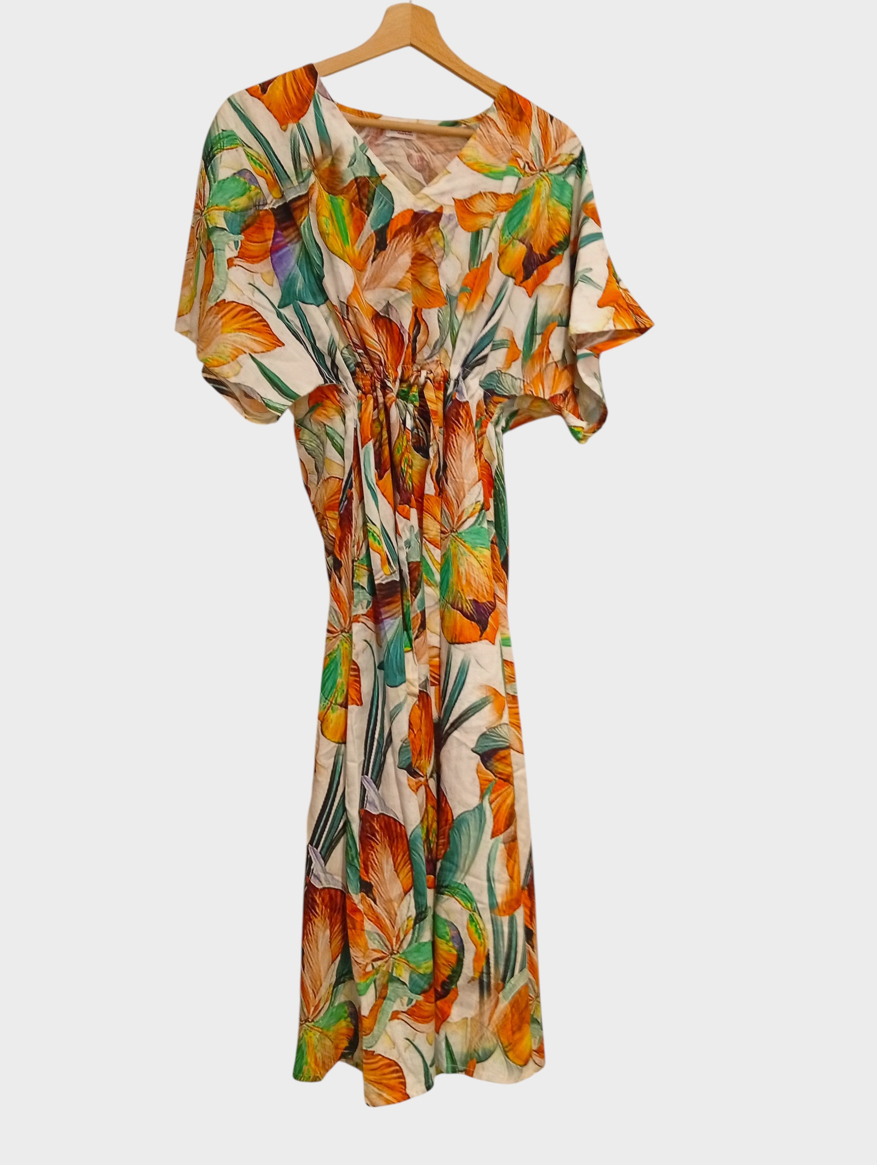 Les Sûtras' Multi-coloured Floral Cotton Dress.