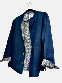 Denim & Cotton Reversible Jacket for Men