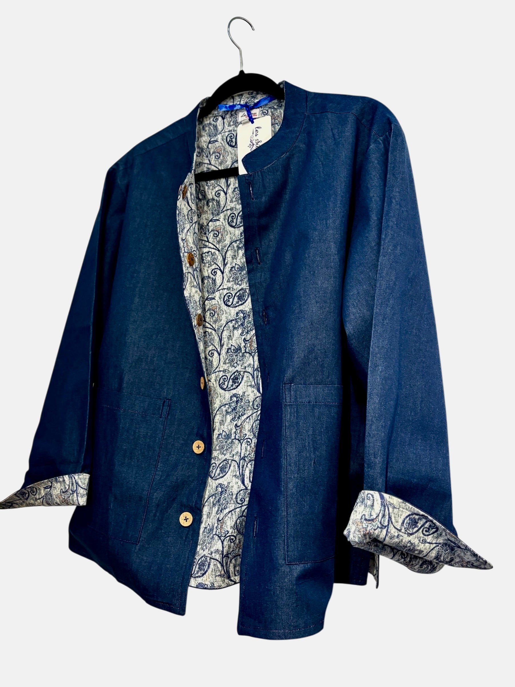 Denim & Cotton Reversible Jacket for Men