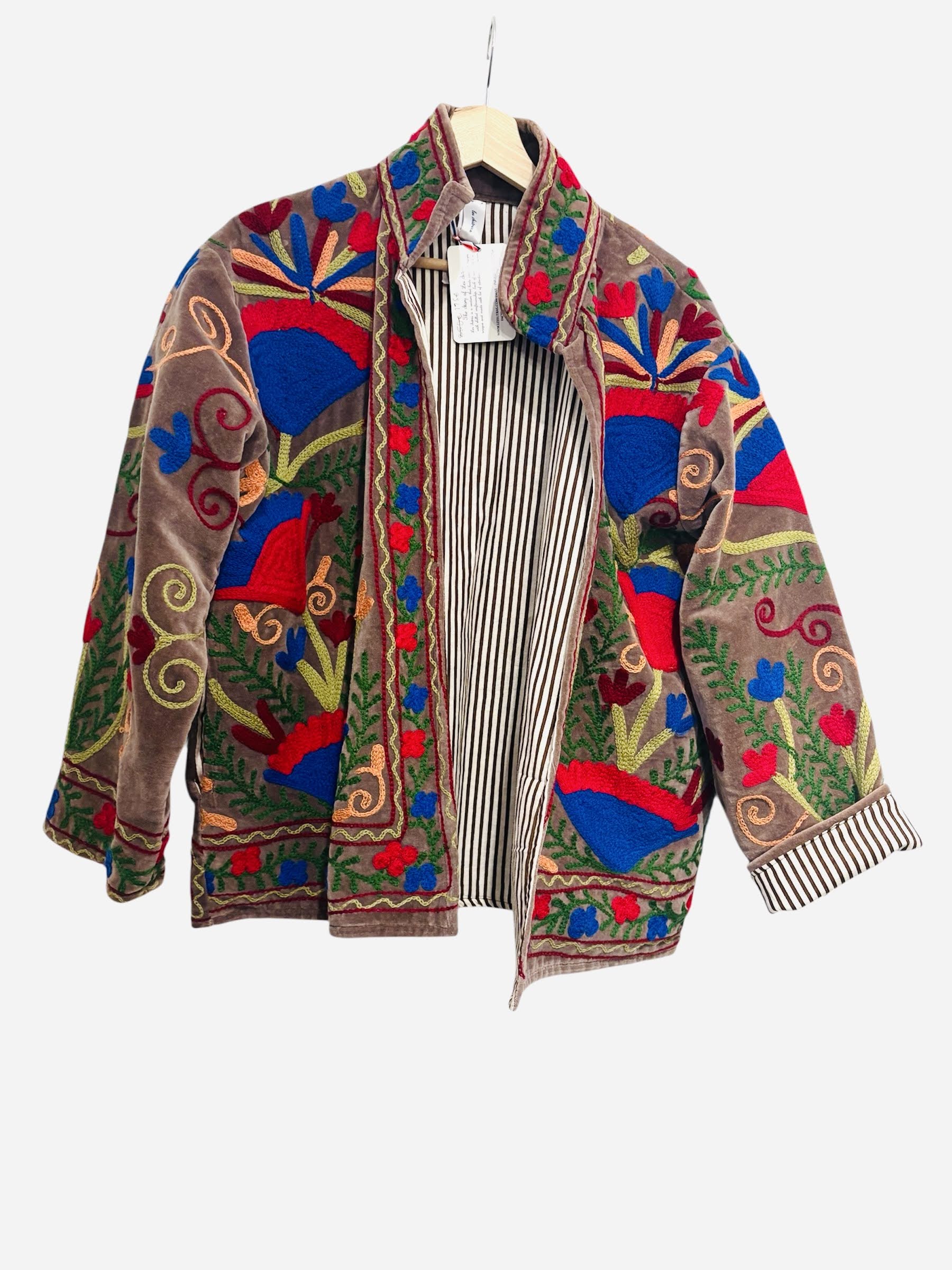 Velvet Emroidered Jacket