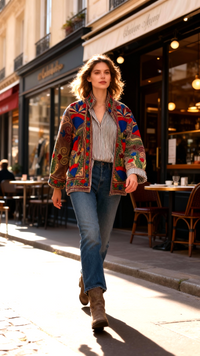 Velvet Emroidered Jacket