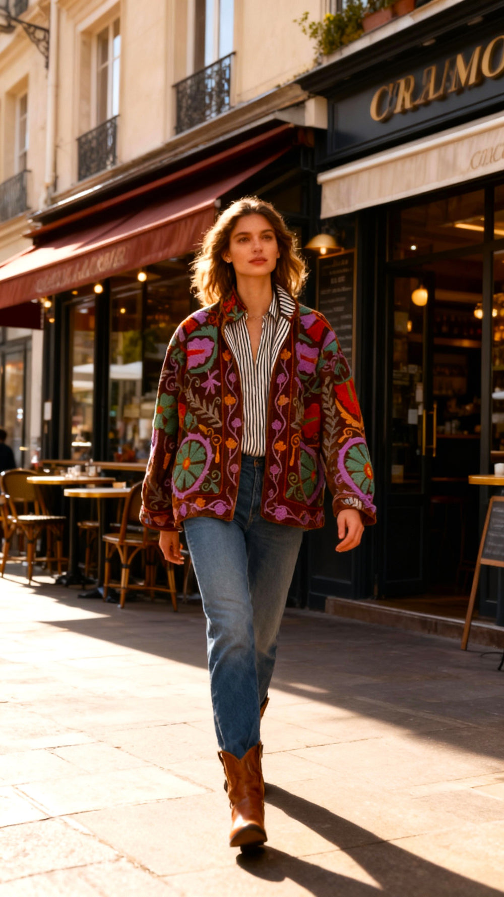 Velvet Embroidered Jacket