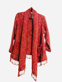 Wool Jacket Overlay Red