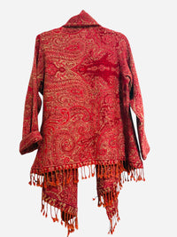 Wool Jacket Overlay Red