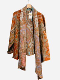 Veste en laine orange