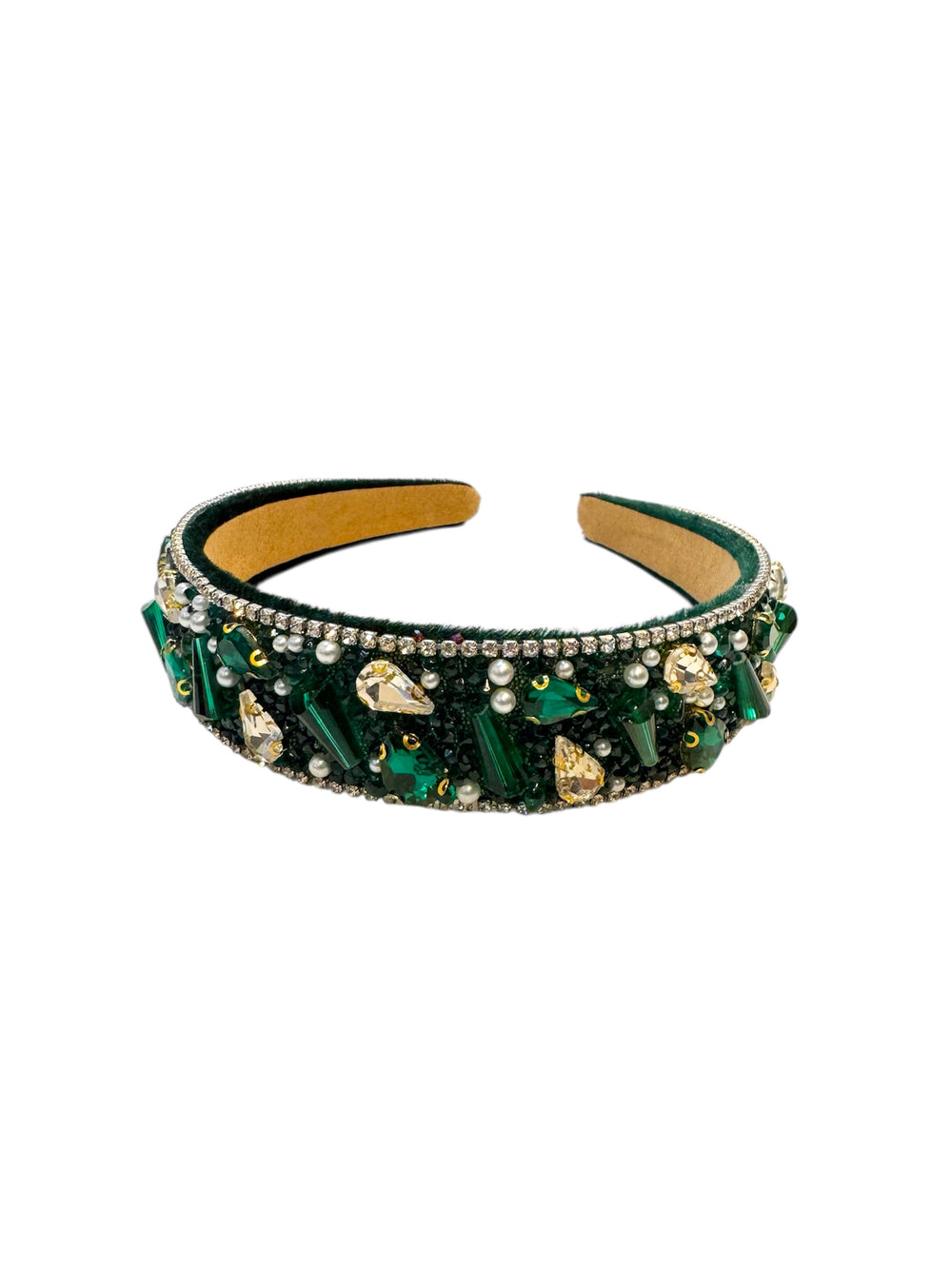 Emerald Green Velvet Tiara