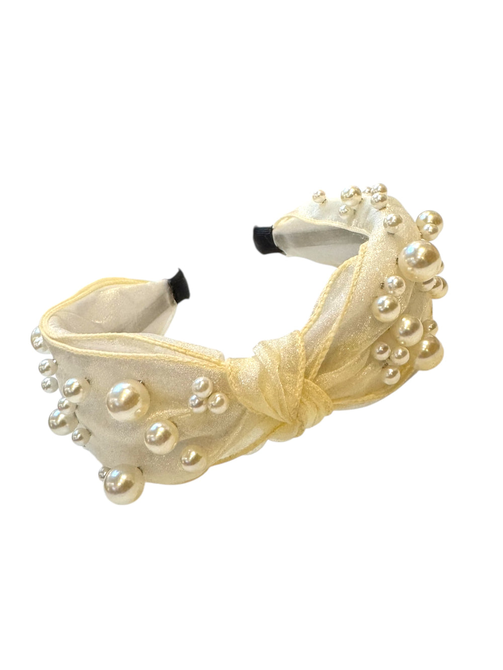 Ivory Chiffon Knotted Tiara