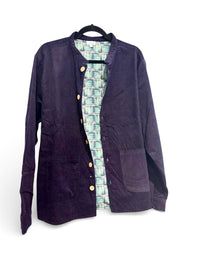 Corduroy Jacket for Men Aubergine