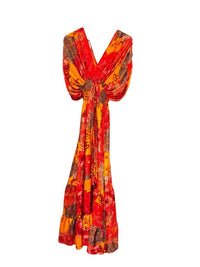 Muticolor Silk Viscose Dress