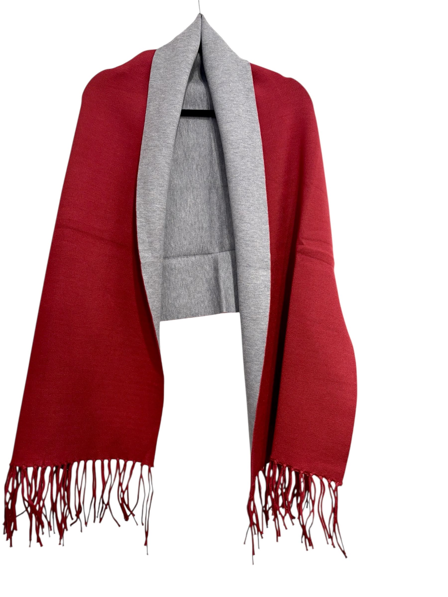 Reversible cape scarf with sleeves