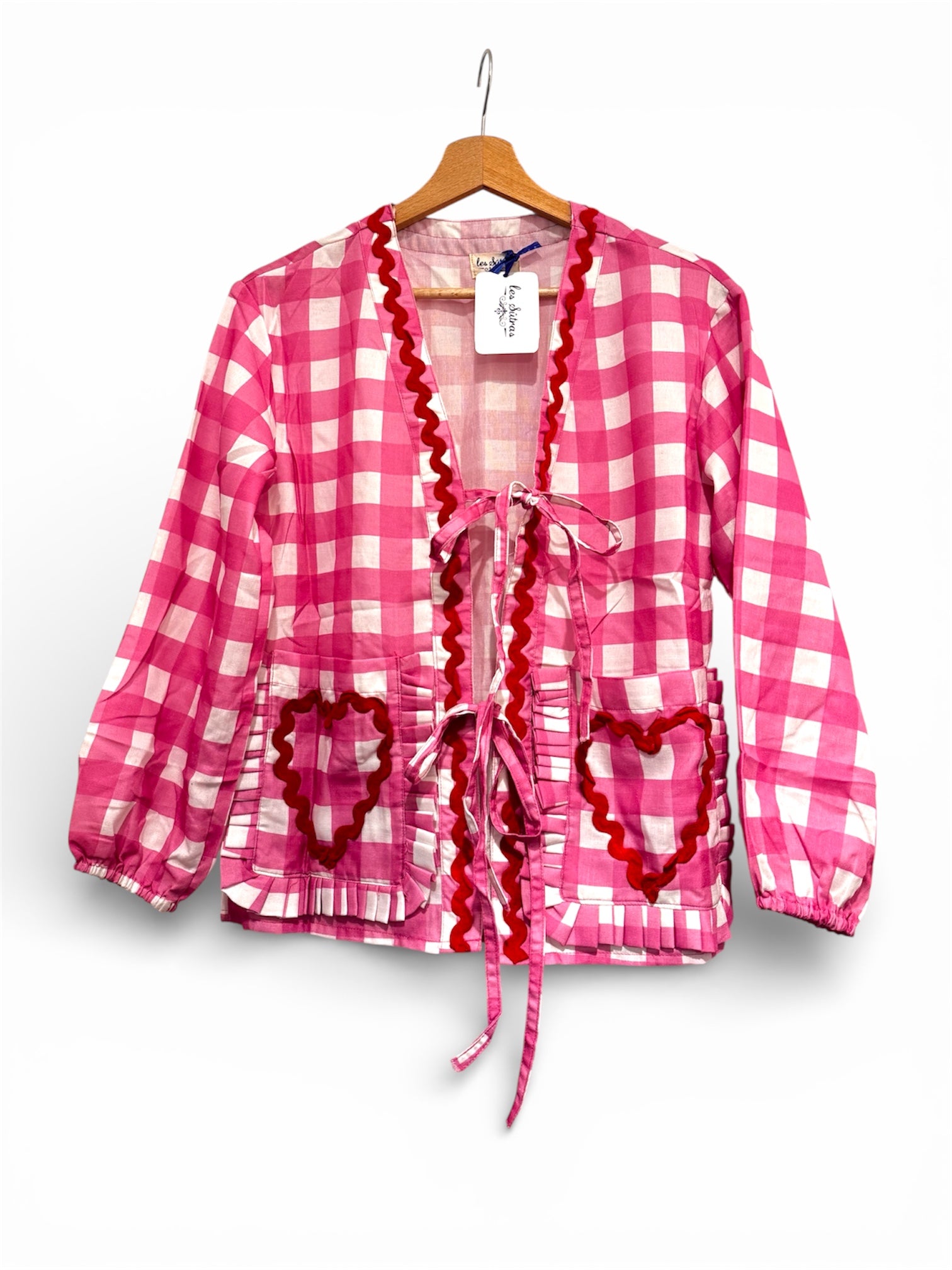 Pink Gingham Cotton Jacket