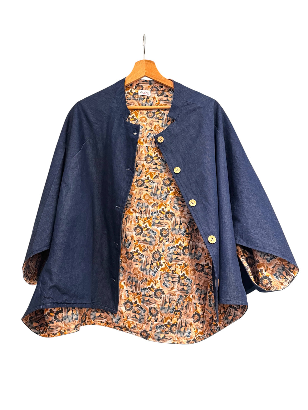 Denim Reversible Cape For Women