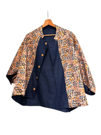 Denim Reversible Cape For Women