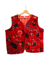 Samtjacke mit Stickerei